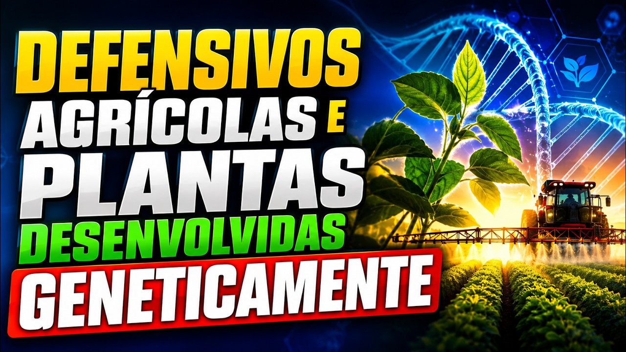 Defensivos agrícolas e plantas desenvolvidas geneticamente.