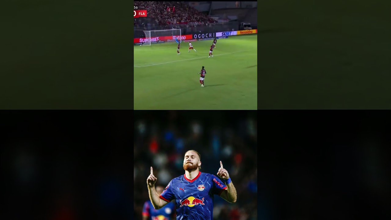 QUE GOLAÇO DO PITTA!O camisa 9 do Red Bull Bragantino marcou esse lindo gol sobre o Flamengo!#shorts