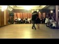 Yari Helfeld and Arturo Gaskins dance tango