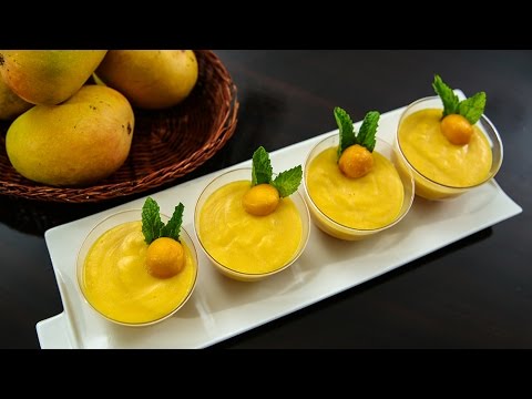 Eggless Mango Mousse | Eggless Recipe | Mango Recipes | No Gelatin Dessert Recipe by Ruchi Bharani