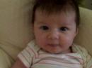 sophia relaxing in the rocking chair