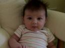 sophia relaxing in the rocking chair