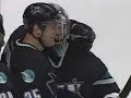 Goalie Evgeni Nabokov scores! Goalie Evgeni Nabokov scores!