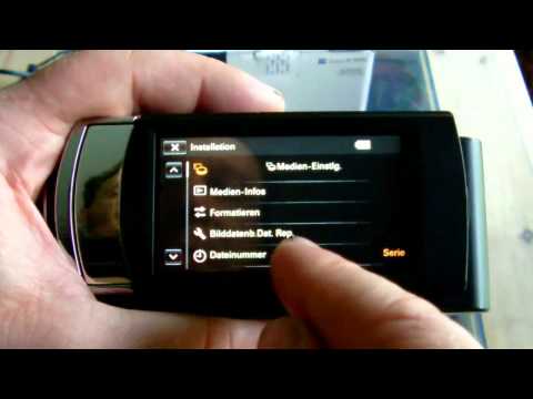Sony Handycam HDR CX200E TOUCHSCREEN MENÜ