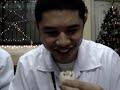 Julian eating balot Julian eating balot