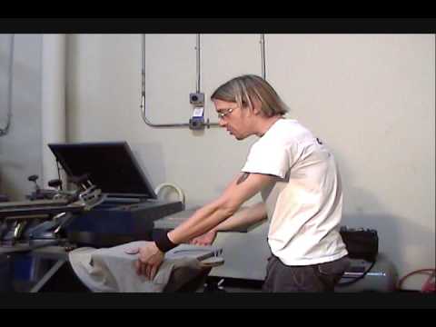 how to dye screen printed shirt