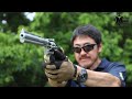 クラウン・コルトパイソン ハンター 8インチ ステンレスタイプのリボルバーをマック堺がレビュー【エアコキ】 パイソン