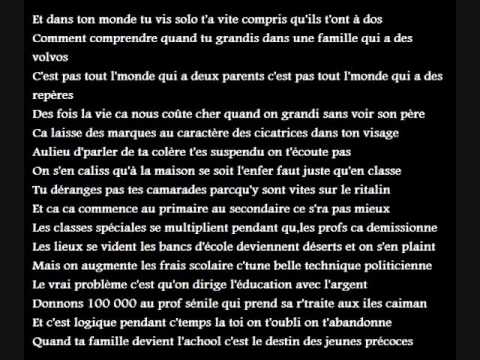 darling - soprano a bien fait mais voila du rap de fille du rap de femme qui est en fait du hip hop quebecois et represente bien la realite scolaire du quebec bon jaim...