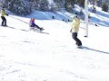 How to Snowboard : Toeside Falling Leaf on a Snowboard