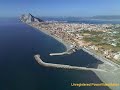 Vista aerea de la Bahia de Algeciras y Gibraltar