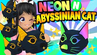 Making The *FIRST NEON ABYSSINIAN CAT* in ADOPT ME UPDATE (roblox)