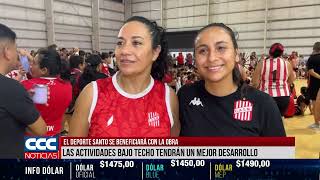 EL DEPORTE SANTO SE BENEFICIARÁ CON LA OBRA