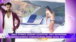 Çağatay Ulusoyun teknesinde meçhul güzel!  Mag