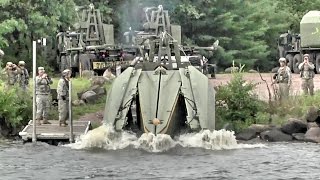 Army Engineers Build Floating Bridge – Multi-Role Bridge Company
