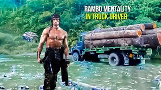 Rambo Truck❗ Logging truck driver skills carry h