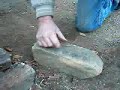 Home made gold prospecting crevicing rod.