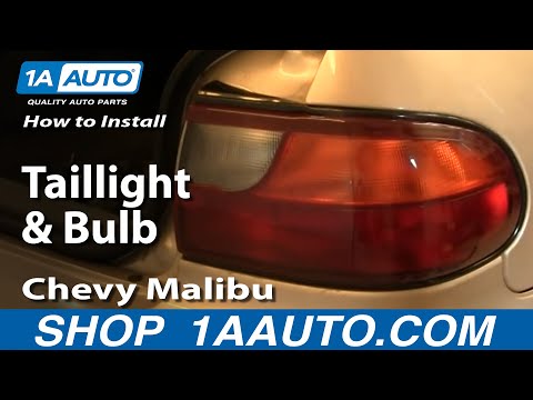 How To Install Replace Taillight and Bulb Chevy Malibu 97-03 1AAuto.com