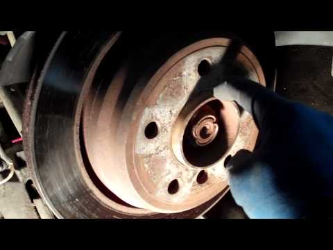 How to service the emergency brake on BMW 528 i