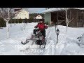 легкий самодельный снегоход