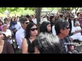 A group of  Khmer singers singing classic Khmer LamLeav song during Khmer New Year in Long Beach