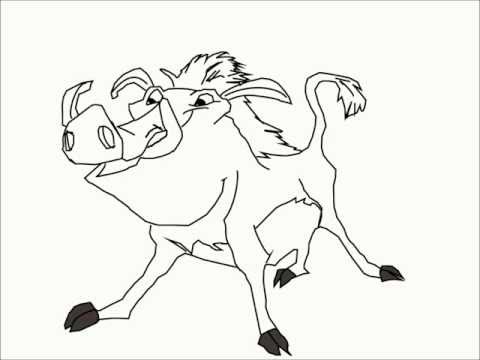 how to draw pumba