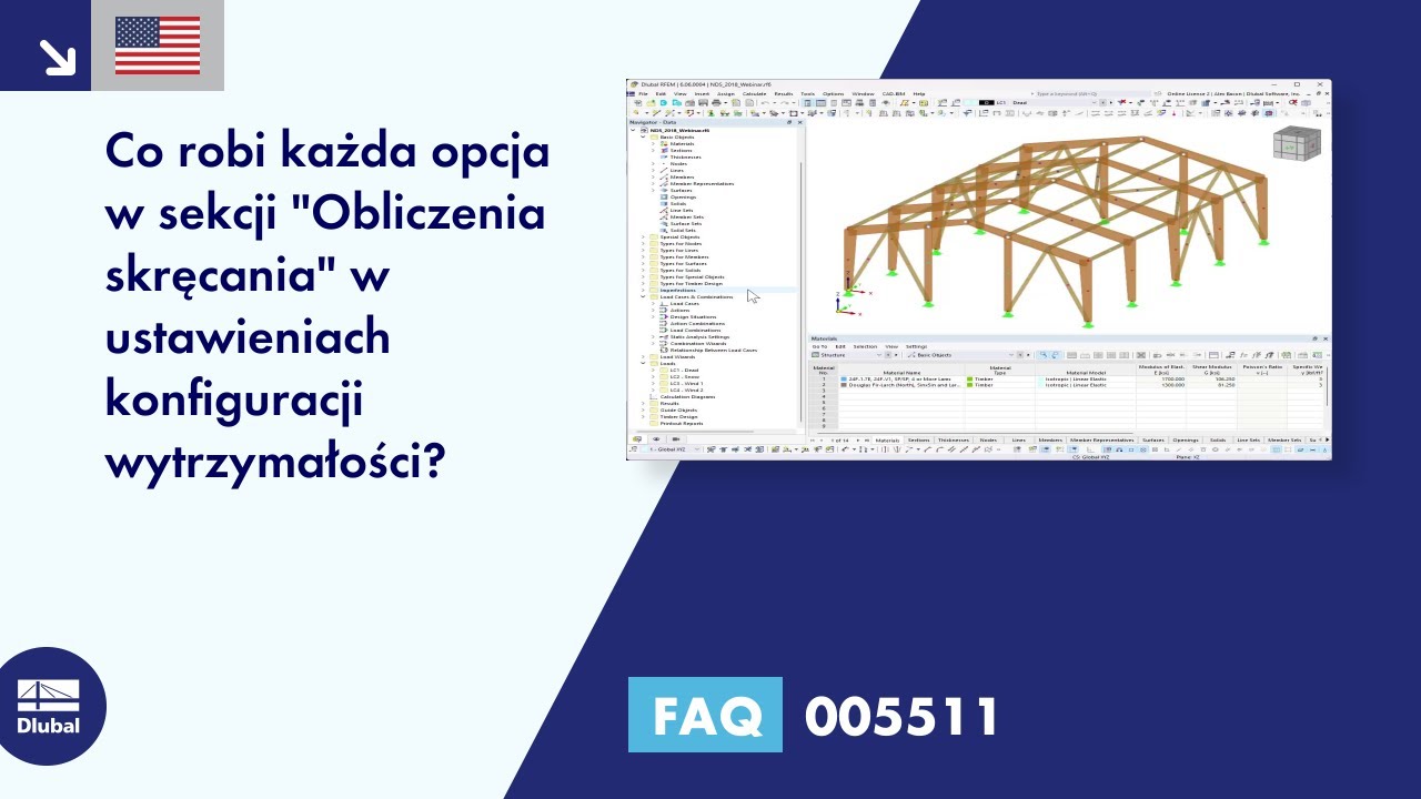 FAQ 005511 | Co oznaczają poszczególne opcje w sekcji &quot;Obliczanie skręcania&quot; w sekcji Wytrzymałość ...