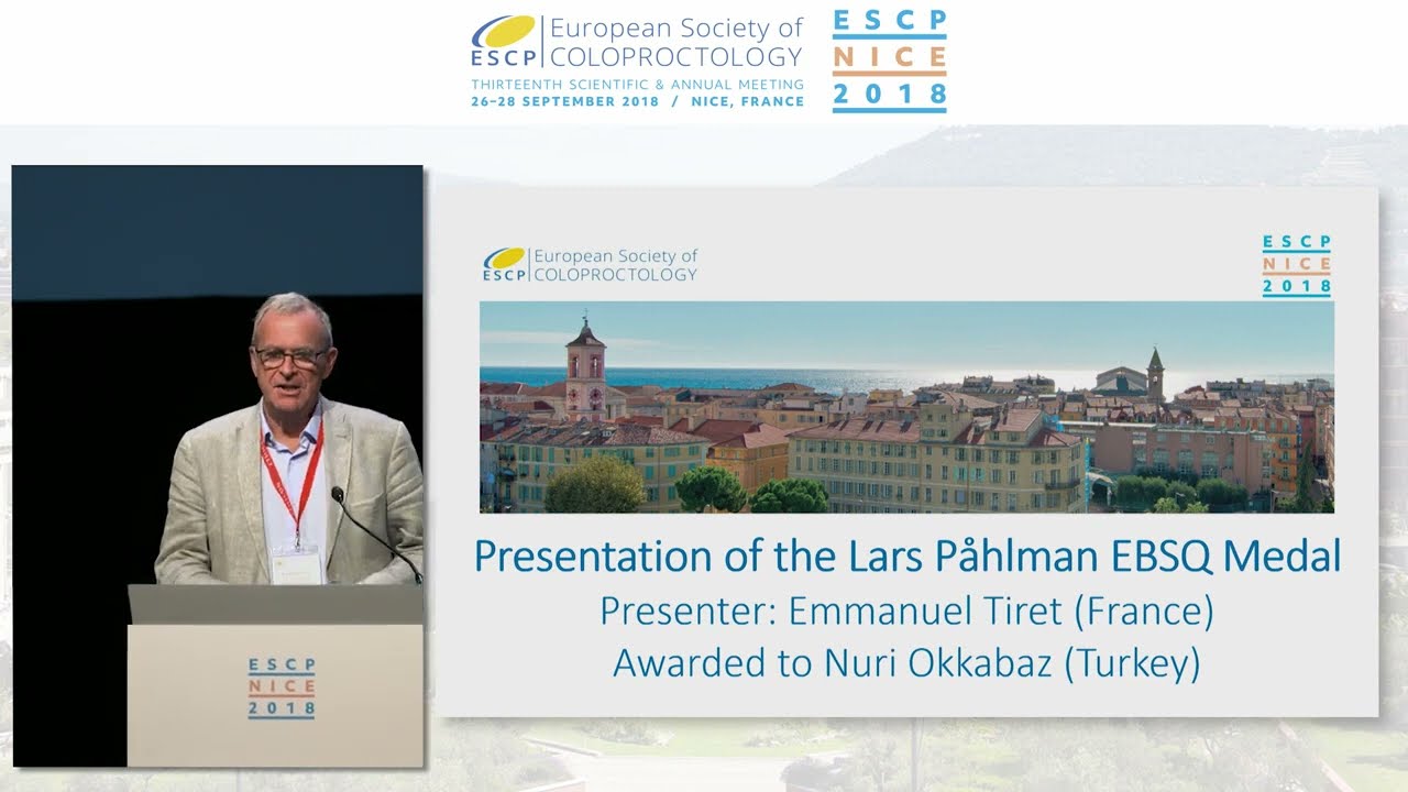  The 2018 LARS PAHLMAN EBSQ Medal was awarded to Nuri OKKABAZ
