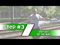 ** three steps to success ** helping you to answer life's harder questions... in three simple steps! episode #05: how to dodge a train sometimes you don't realize a train is headed right towards you until it's too late. in this episode, jonny will show you how to narrowly dodge a speeding train at the last moment. original music by: matthew breithaupt & matthew koonz filmed by: jory caron starring & edited: jonathan paula an ideo production - � 2009.
