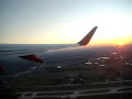 Southwest Airlines morning flight. Spectacular morning Southwest Airlines morning flight. Spectacular morning
