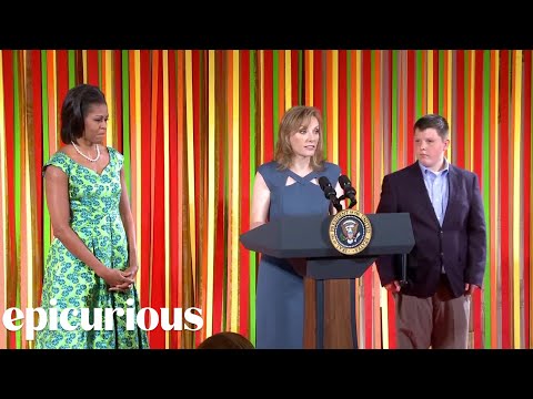 epicuriousdotcom - The Kid's State Dinner! Epicurious and Michelle Obama salute 54 of America's top junior chefs in a fun-packed celebration in Washington, D.C..