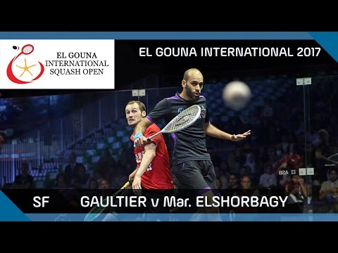Squash: Gaultier v Mar. ElShorbagy - El Gouna International 2017 SF Highlights