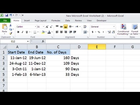 video-linktoworks-How To Calculate Number Of Days In Excel