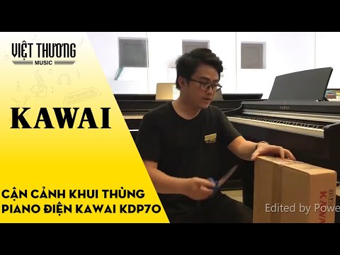 Cận cảnh khui thùng đàn piano điện Kawai KDP70 tại CN Phan Xích Long