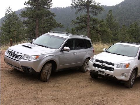 2011 Toyota RAV4 vs Subaru Forester muddy mashup review 2011 Toyota RAV4 vs Subaru Forester muddy mashup review
