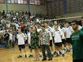 On Saturday, February 12, Whit Germano sang The Star Spangled Banner and KPOA's Alakai Paleka sang Hawaii Pono I to welcome the University of Hawaii Men's Volleyball Team, coached by Charlie Wade to the War Memorial Gym in Wailuku, Maui. The Warriors were victorious 3-1 over Cal Baptist.