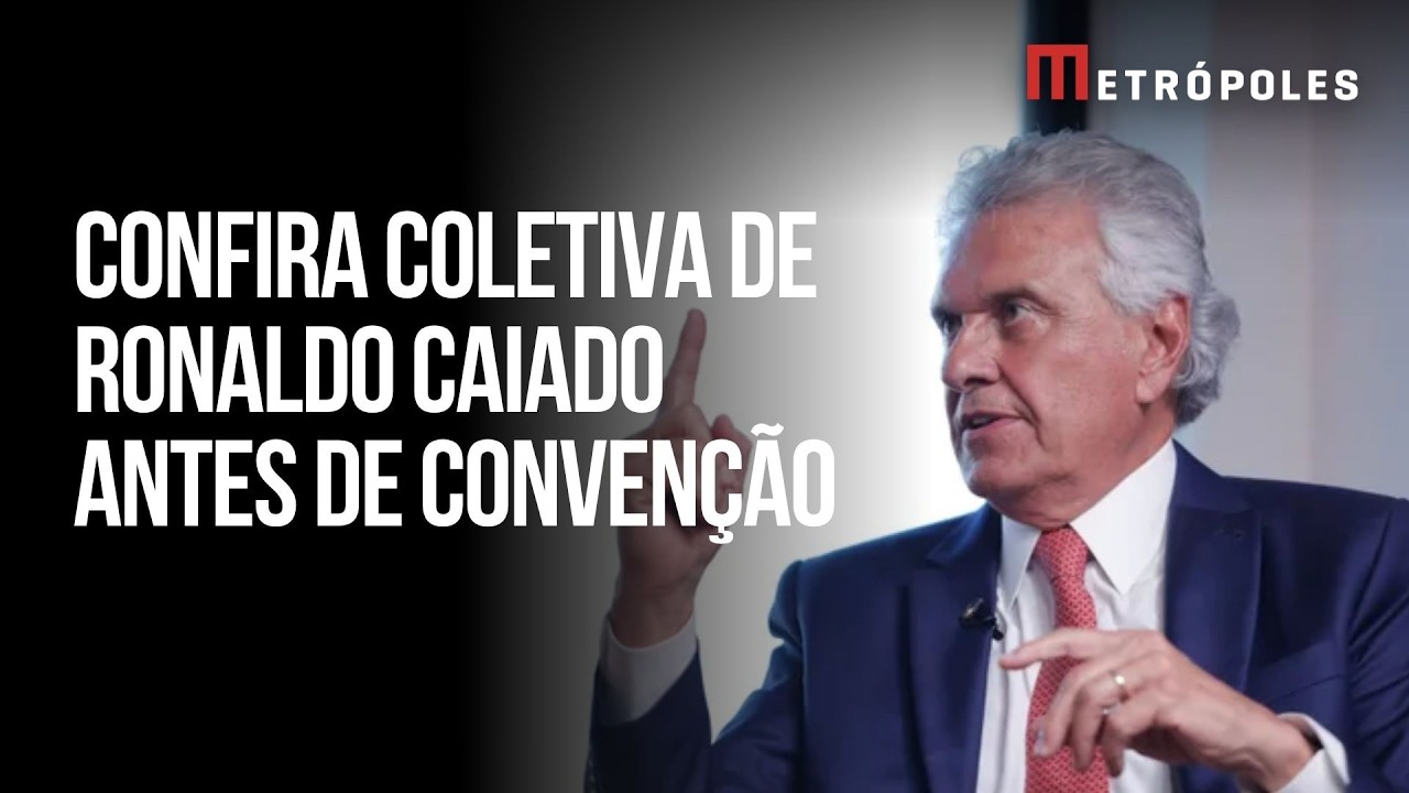 Íntegra do discurso: Caiado participa de coletiva de imprensa antes da convenção do PSD
