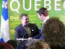 Visite d'André Boisclair au local de Dave Turcotte