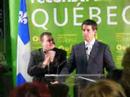 Visite d'André Boisclair au local de Dave Turcotte