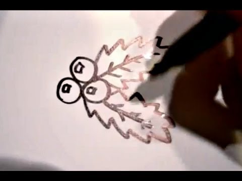 how to draw holly leaves