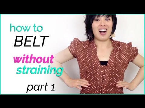 how to belt without straining