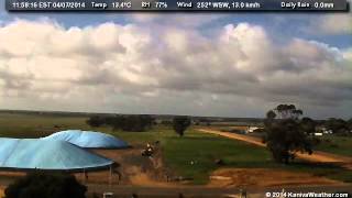 4 July 2014 - East Facing WeatherCam Timelapse - KanivaWeather.com