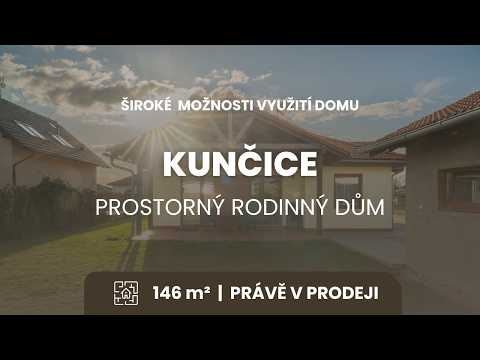 Video Prodej rodinného domu v Kunčicích u Nechanic – klidné bydlení se zahradou nedaleko Hradce Králové