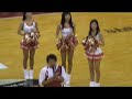 Watching beautiful Korean cheerleaders at a basketball game