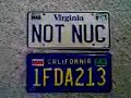 California & Virginia License Plates