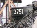 The Santa Fe #3751 steam locomotive pulled an Amtrak excursion train from Los Angeles to San Diego, CA on Sunday, June 1st, 2008.  This video shows its stop in Fullerton and a run-by in San Juan Capistrano.