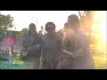 Rainbow Girls serenade Occupy Isla Vista at sunset 11-5-11