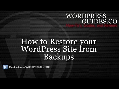 how to backup wordpress database