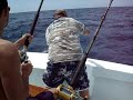 Chad reeling in a Blue
