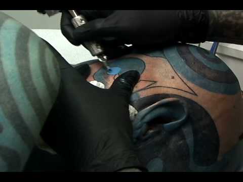 Blue Man Full Body Tattoo