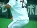 里崎智也選手、練習中☆